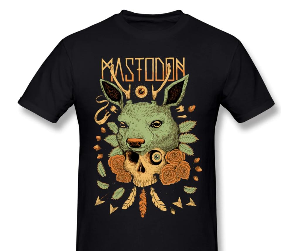 SALE Mastodon Band Concert Men T-shirt Black Cotton Tee All Sizes Unisex T-Shirt S