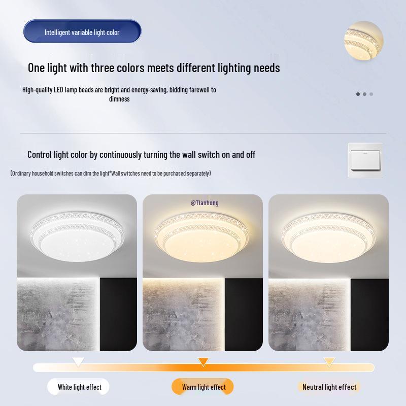 Lumină de Plafon Modernă cu Cristale pentru Living, Sală de Mese și Dormitor