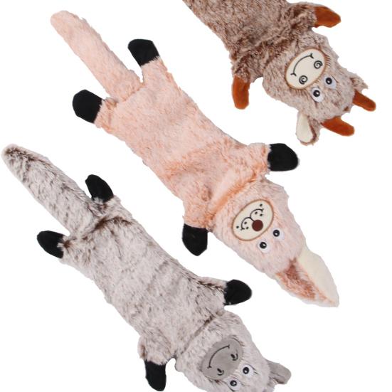 Pet Sound Toy Built-in Voice Scratch-resistant Cartoon Shape Bite-resistant Relieve Stress Rabbit/Cow/Donkey Cute Stuffed