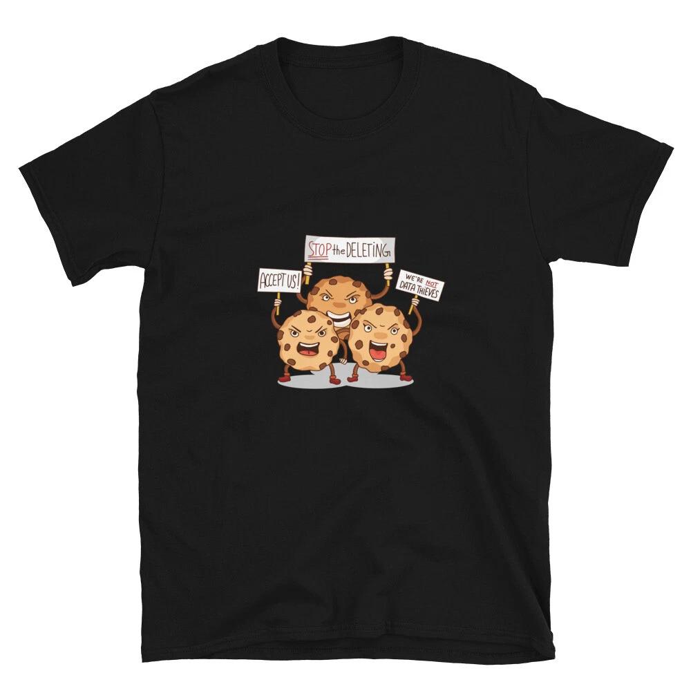 Accept Cookies Computer Internet Joke Classic Fit T-Shirt XL