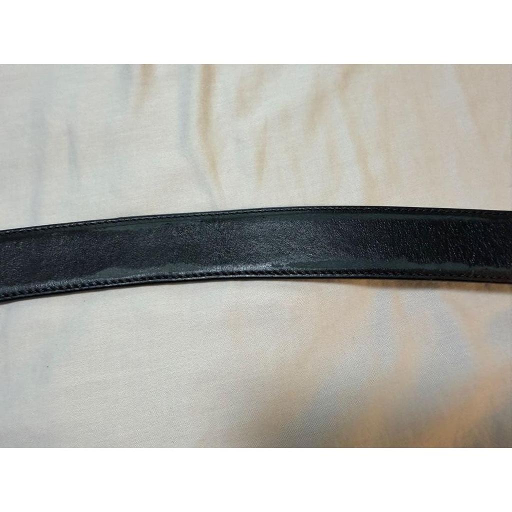 Used Versace Men's Leather Belt Black