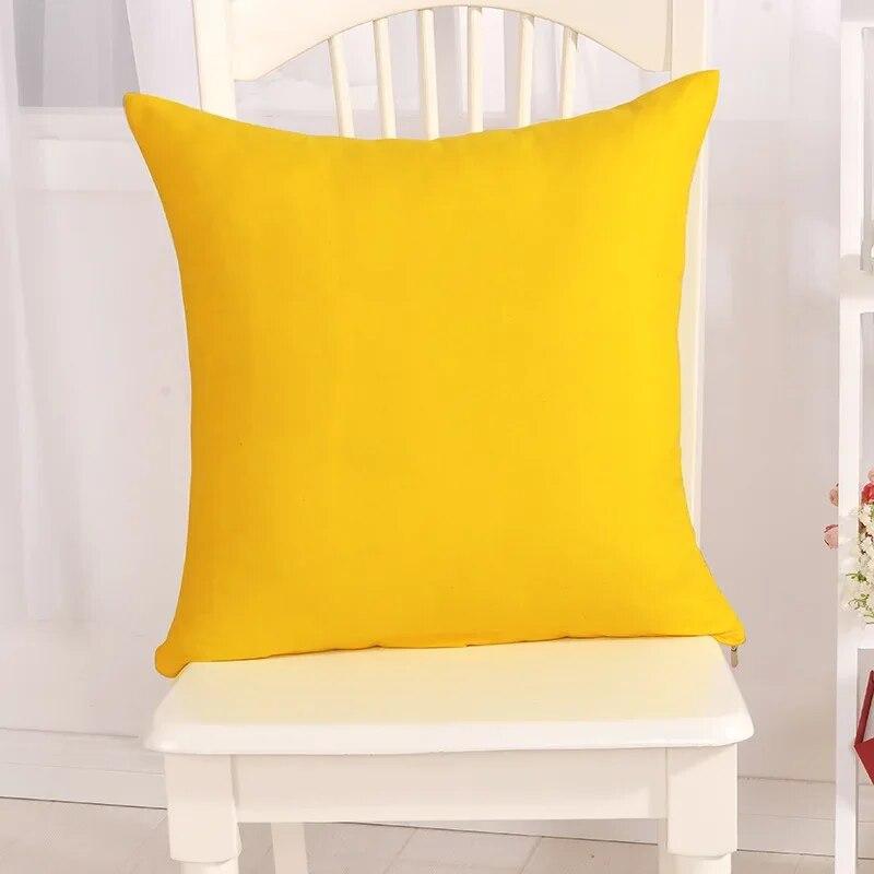 candy colored pillowcase solid color throw  birthday   decorative  funda de almohada kussensloop