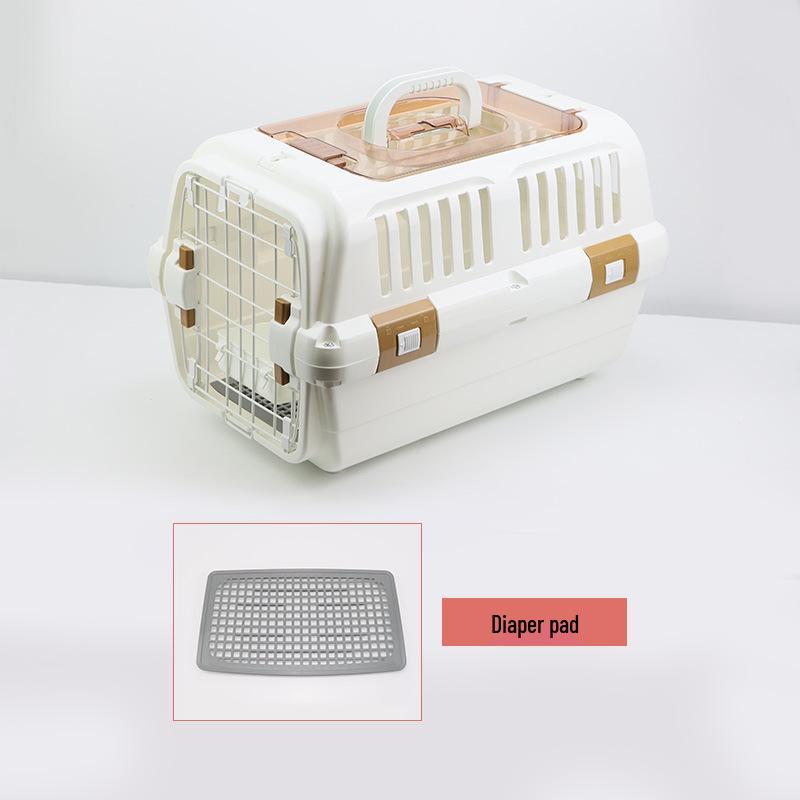 Portable Pet Travel Crate: Breathable, Handheld Carrier for Cats & Dogs