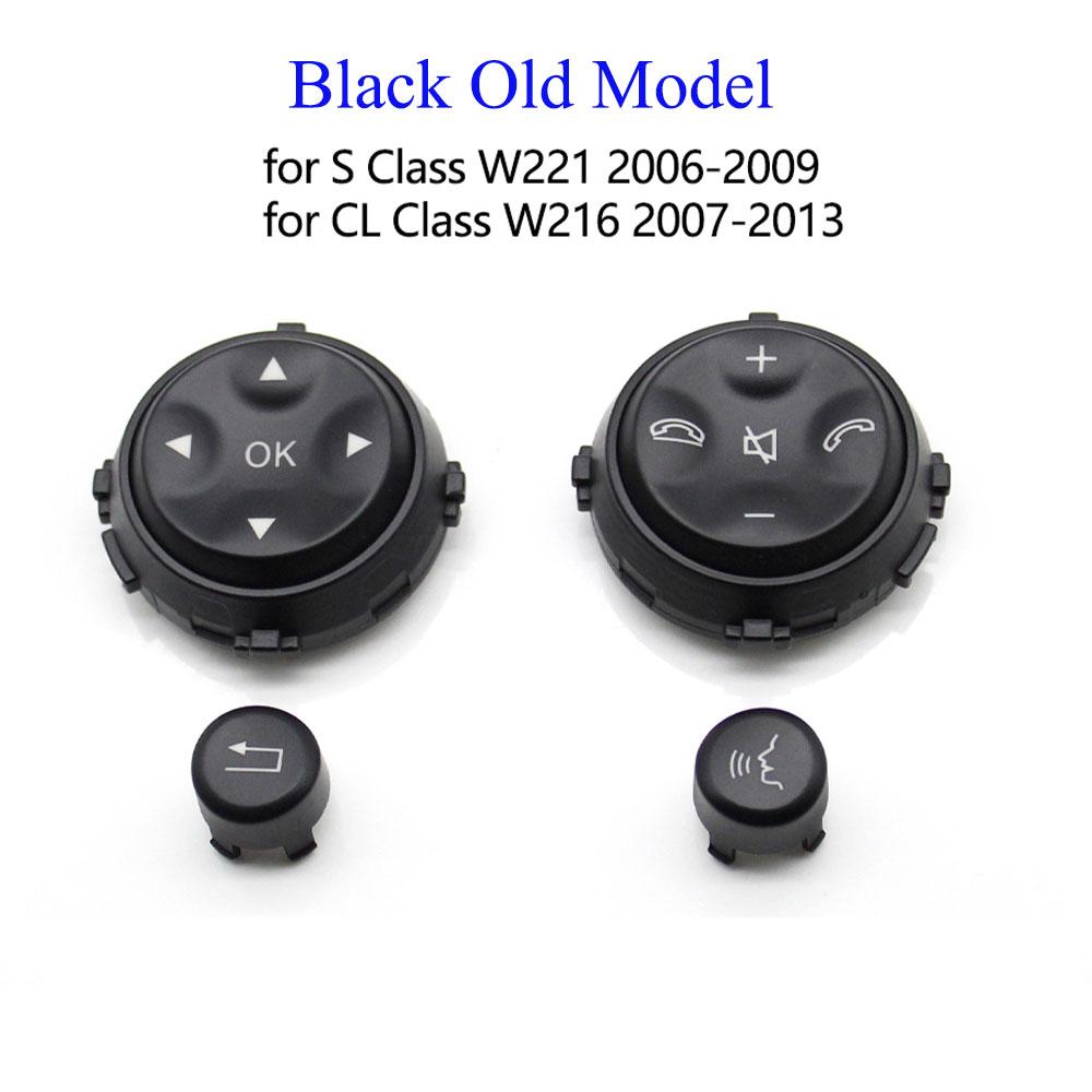 W221 W216 Auto Multifunktions Schwarze Lenkrad Druckknopf Abdeckung Tasten Für Benz S CL Klasse S280 S300 S350 S400 S600 2006