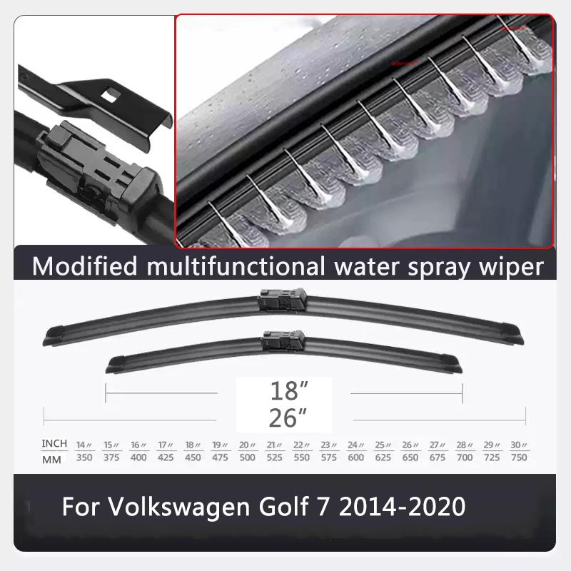 Car Modify Windshield Water Spray Wiper For Volkswagen JETTA A6 A7 Golf 6 7 8 2010-2027Exterior Wet Arm Cleaning Wiper Accessory