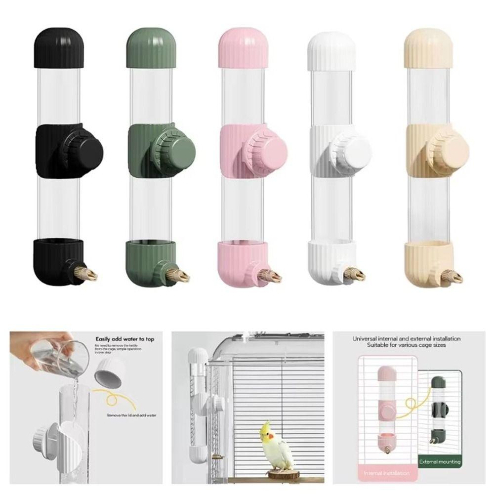 Automatic Water Feeder Dispenser 220/280ml Parrot Water Bottle Useful Bird Drinker