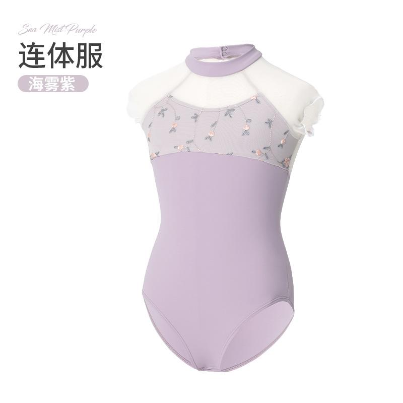 

Artistic Skating Mesh Girl Ballet Woman Rhythmic Gymnastics Contemporary Dance Costumes Ballet Leotard Stage Costume Ballet 170 фіолетовий