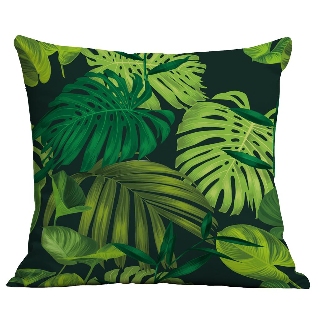 Νέα Πράσινα Φυτά, Τροπικά Φυτά, Μαξιλάρι Τυπωμένο Υψηλής Ευκρίνειας, Κάλυμμα Μαξιλαριού Καναπέ Σπιτιού