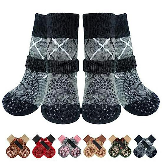 Cross-Border Non-Slip Breathable Dog Socks for Medium & Large Breeds - Golden Retriever Outdoor Paw Covers