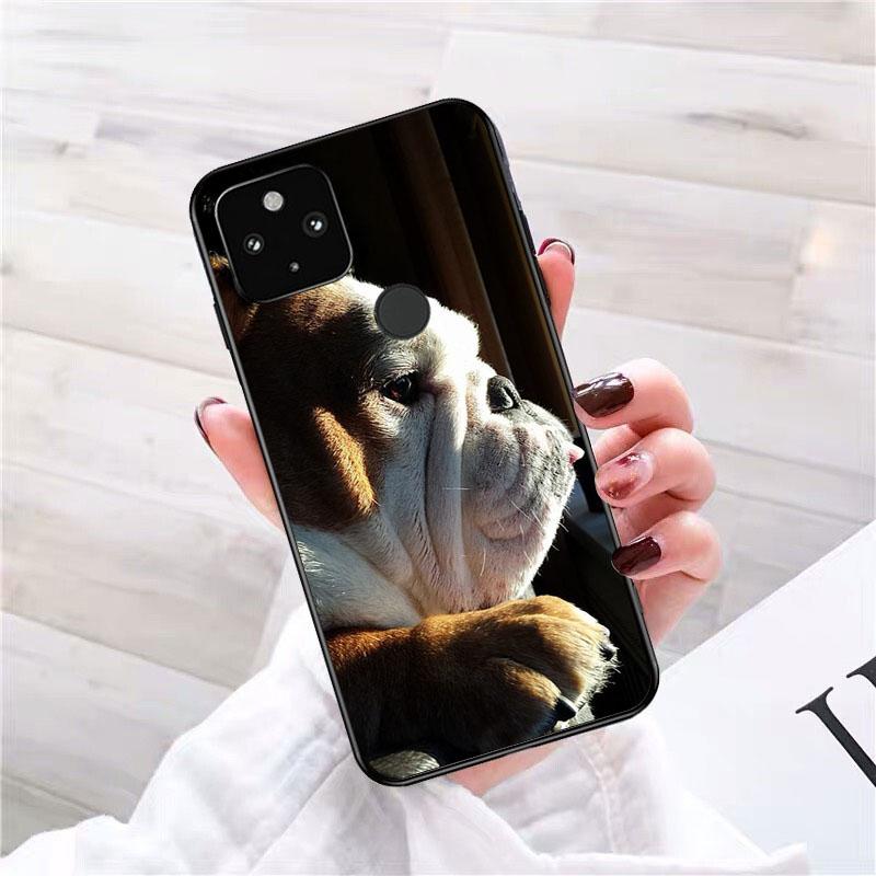 Englische Bulldogge Mops Handyhülle für Google Pixel 7 Pro 7 6A 6 Pro 5A 4A 3A Pixel 4 XL Pixel 5 6 4 3 XL 3A XL 2 XL