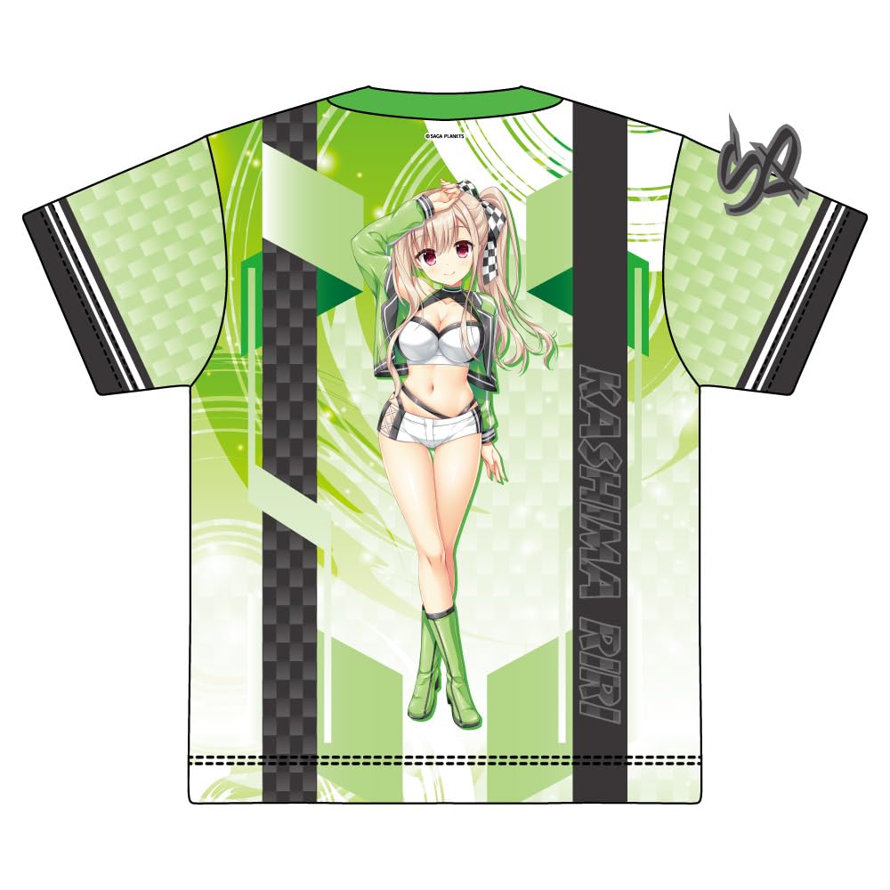 KakenukeSeishun Sparking Original Full Graphic T-Shirt by Riri Kashima, Race Queen Ver.