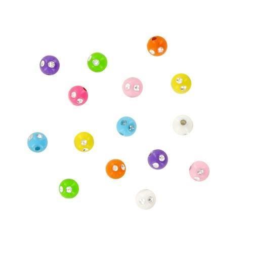 CTOP Acrylic Rhinestone Beads 4mm 8 Colors