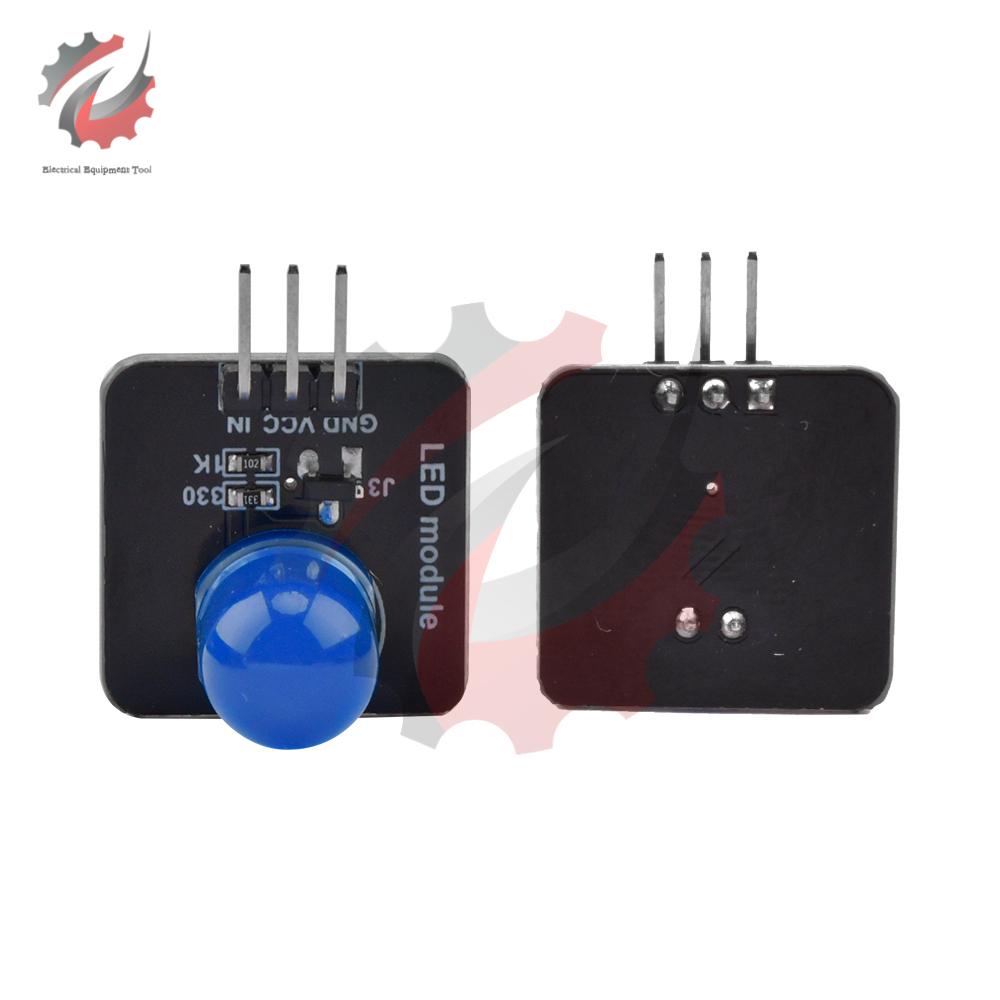DC 3.3V-5V 10mm Luminous LED Module LED Light Sensor Indicator Light  Light-emitting Module for Arduino Microcontroller Control