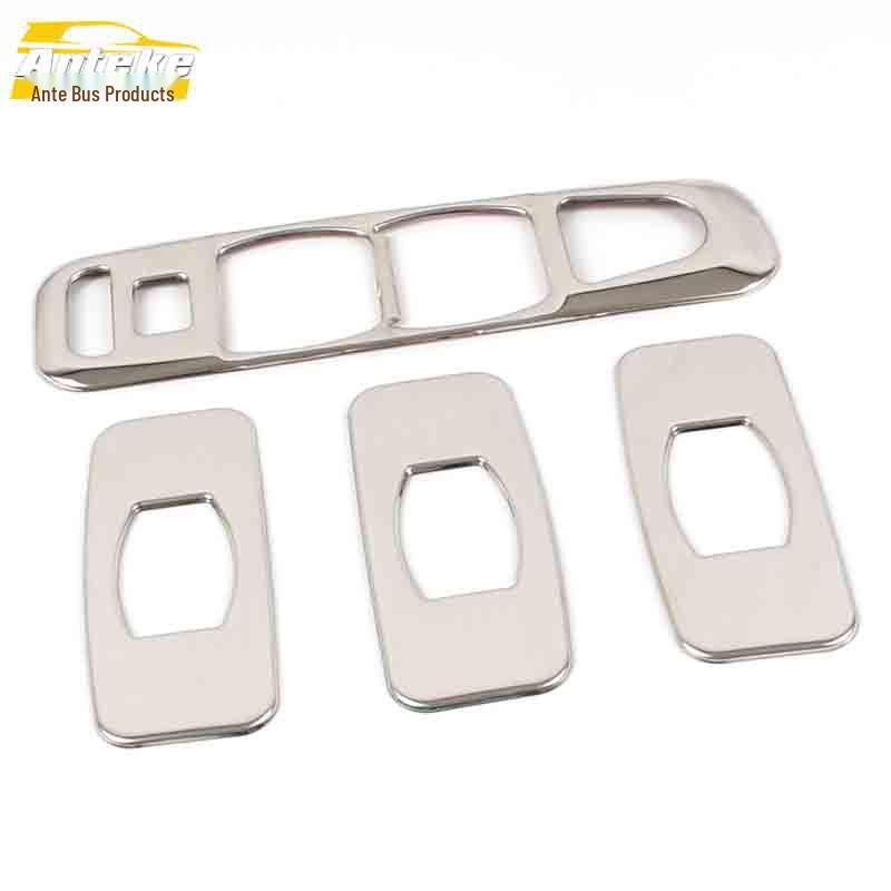 

Bestune X80 Glass Lift Decorative Frame - Stainless Steel Window Armrest Switch Button Sequin Accessory