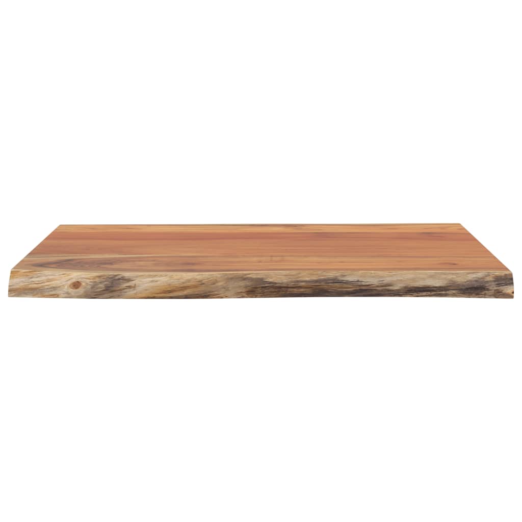 Table Top 60 x 60 x 2.5 cm Square Acacia Wood with Natural Edge