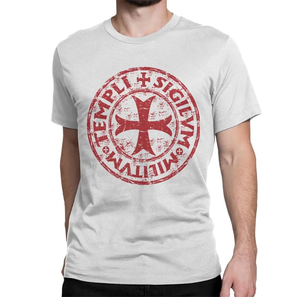 Men Women Knights Templar Seal Symbol Code Medieval T Shirt Cotton Clothes Humor Short Sleeve O Neck Tee Shirt Original T-Shirt