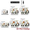 2D FLAT PRINTING 2pcs Curtains (Without Rod) Floral Spring Blooms Ramadan holiday curtains with digital printing Semi-Sheer