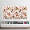 6 Pcs Flower Wall Panel, Floral Backdrop Decor - 24x16 Inch Artificial Rose Wall, Faux Flower Panels for Wedding, Party, Nursery
