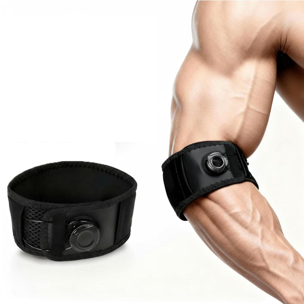 

Durable And Safe Tennis Elbow Brace For Men Women Adjustable Tennis Golfers Elbow Strap For Tendonitis Pain Relief Knob Type Adjustment For Custo