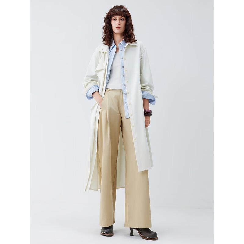 ELLE Women's Trench Style Long Dress