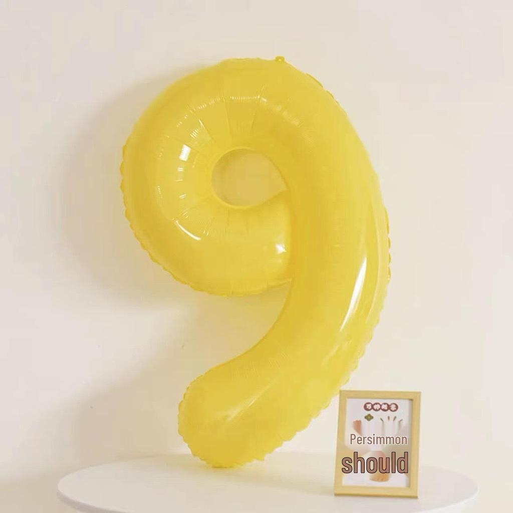 40-Inch Cream Number Balloon for Kids' First Birthday Party Decoration