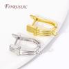 DIY Basic Schwenzy Material 18K Gold Plated Earwire Fastener Earring Hooks Accessories For Fashion Earrings Making Supplies