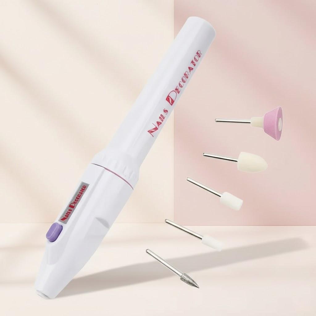 Professional 5in1 Electric Nail File Manicure Pedicure Set Multifunction Beauty Nail Care Tools