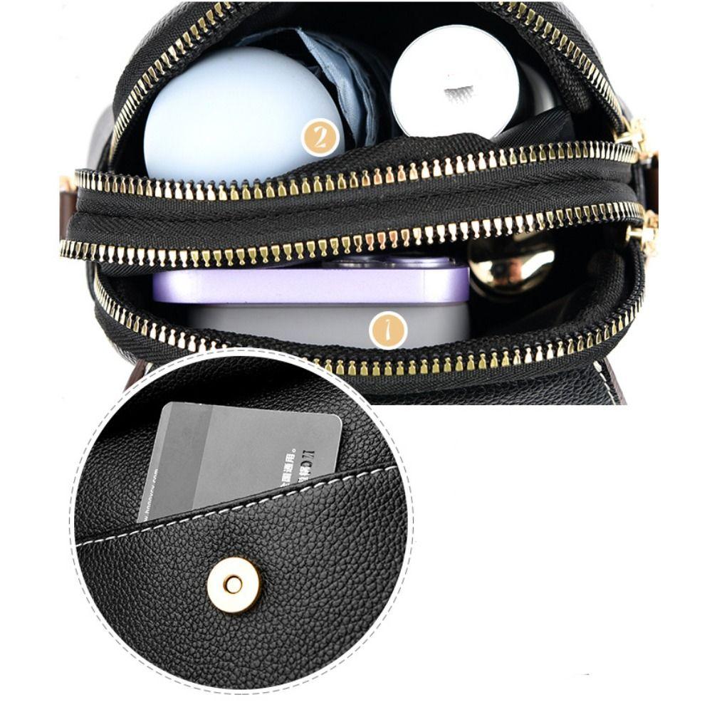 Mini Square Bags Bag Versatile Crossbody Shoulder Bag Casual Trendy Leather Bag Cellphone Bag for Women Girl