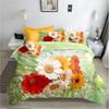 3D Bed Sheet Three-Piece Large Board Flower Active Printing And Dyeing Bedding Low Price