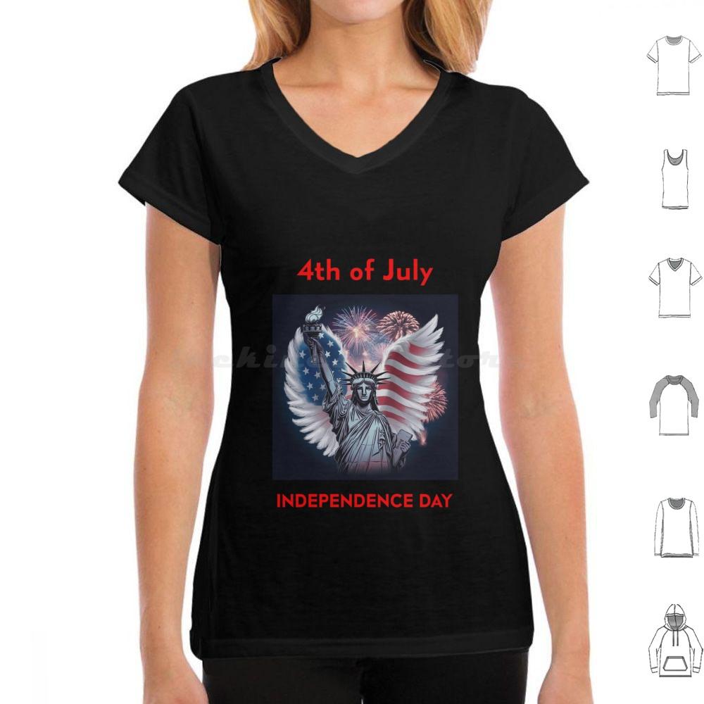 Day 4 July T Shirt Cotton Men Women DIY Print Flag America Day Usa Patriotic American 4th Of July American Flag Patriot Day