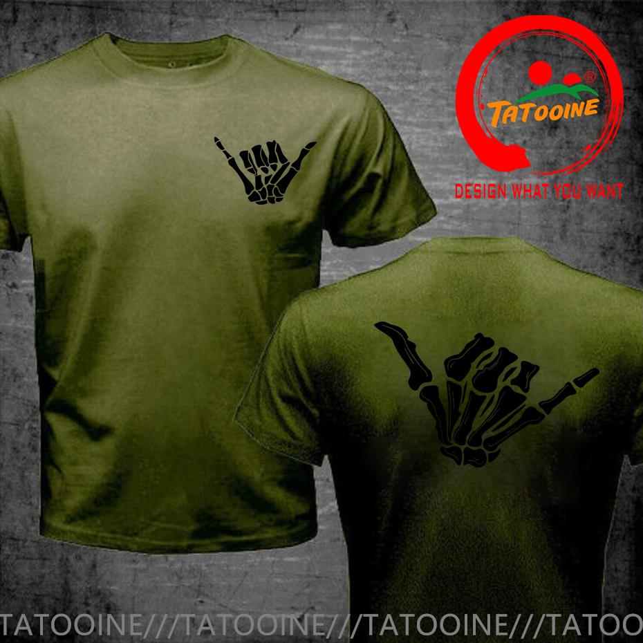 Bone Hand Loose Skeleton Hand T Shirt Unisex Fashion Tshirt Trendy Casual Clothes Summer Hip Hop Sportswear Street Tops Tee Shirt
