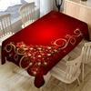 1 Stück Weihnachtsthema Tischdecke für drinnen und draußen, Verwendet für Feiertags-Schreibtischdekoration Stoff-Tischdecke, Heimdekoration
