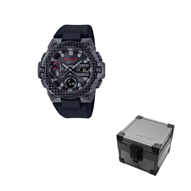 Мужские часы CASIO Серия G-STEEL Черные GST-B400X-1A4PFT Black Regular Watch Box