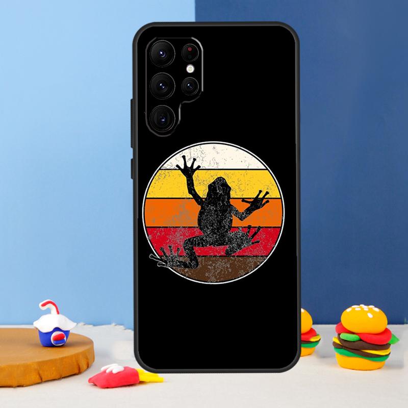 Cartoon Frogs Phone Case For Samsung Galaxy S25 Ultra S9 S10 S20 S22 S21 FE S23 Plus S24 Ultra Cover Coque