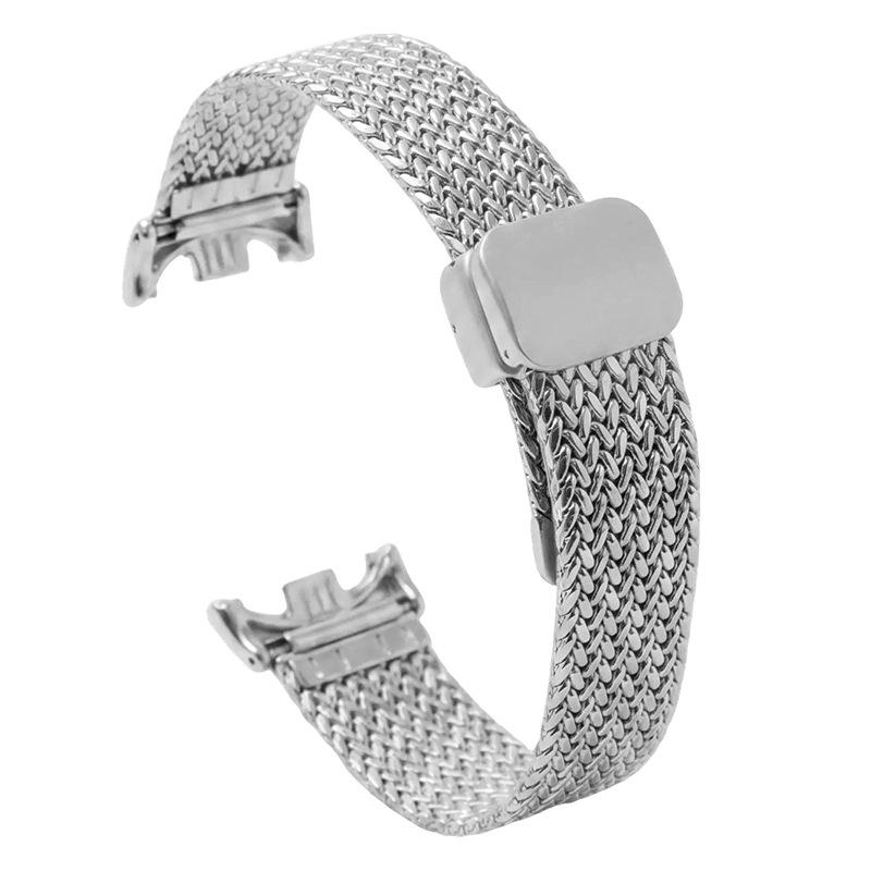 

Compatible Metal Wheat Ear Magnetic Buckle Strap for Xiaomi Smart Band 10/9/8/NFC - Breathable and Stylish Xiaomi Band 10/9/8 NFC (Universal) срібний