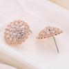 Florale Strass-Steckerohrringe: Elegantes, mädchenhaftes Modeaccessoire