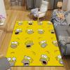 Homer Simpson Flannel Printed Carpet, Home Sofa Decoration for Living Room & Bedroom, Non‑Slip Play Flannel Floor Mat for Game Room