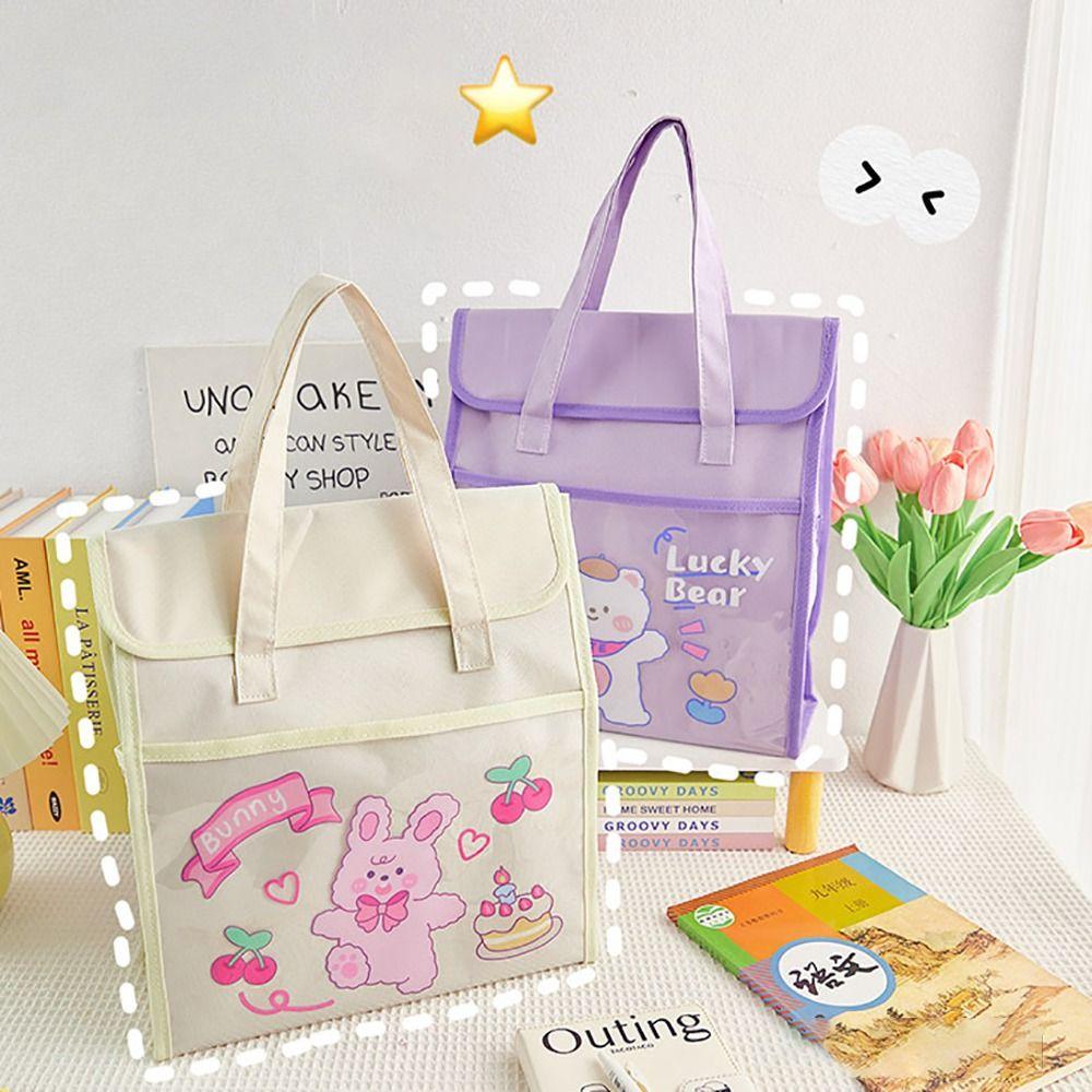 

Learning Supplies Tote School Bag Large-capacity Art Storage Bag Tutorial Bag Learning supplies Blue
