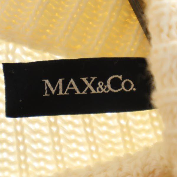 MAX&CO Long sleeve knit one piece M White system Back zip Women Used