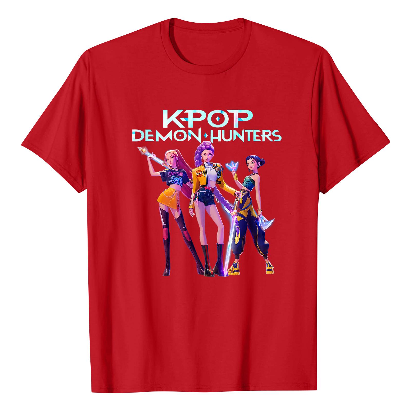 

Модная рабочая одежда с коротким рукавом и круглым вырезом, принтованные топы для женщин, летние топы S красный