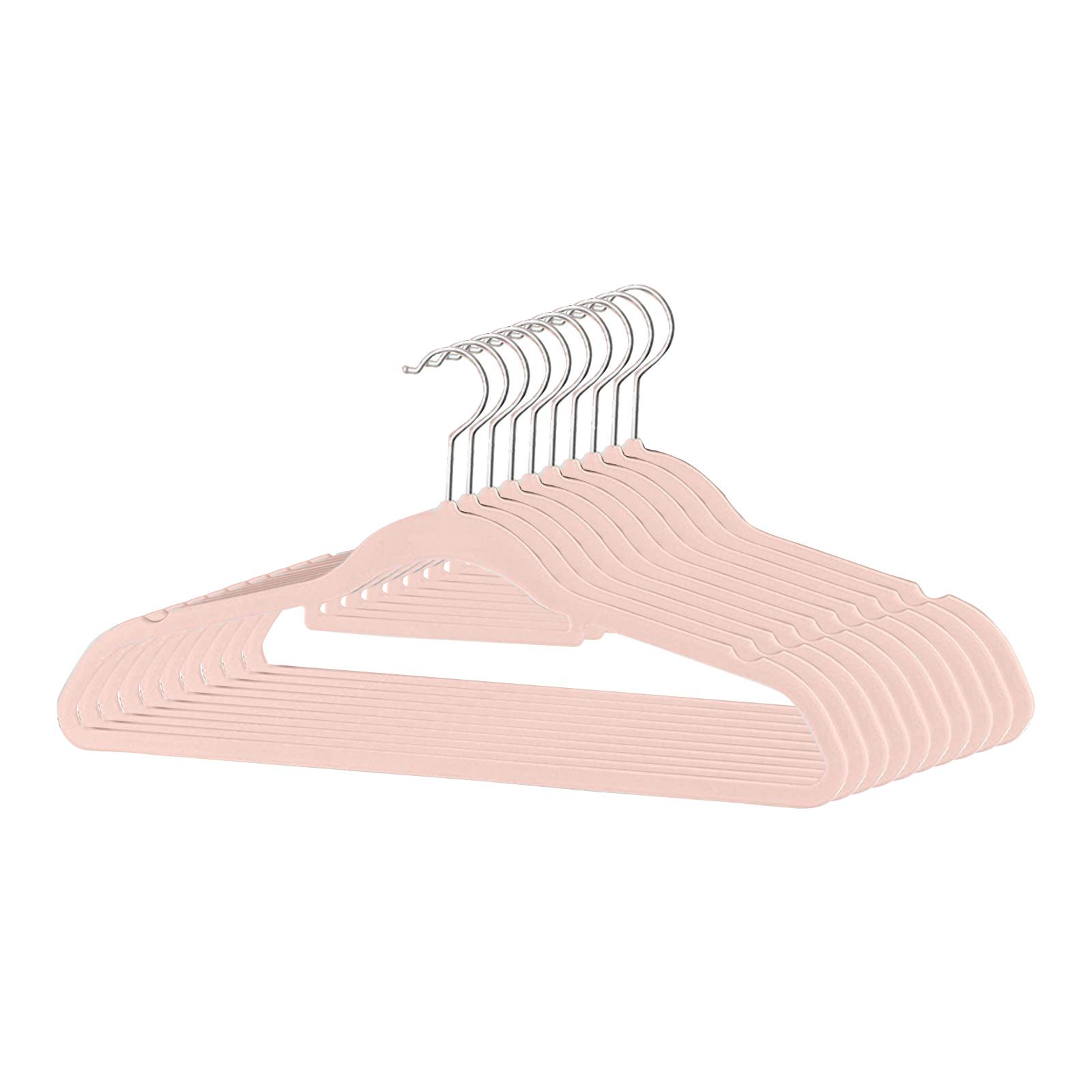 10 шт. нескользящие вешалки для одежды вращающиеся нескользящие вешалки для белья принадлежности для спальни общежития шкаф для одежды розовый