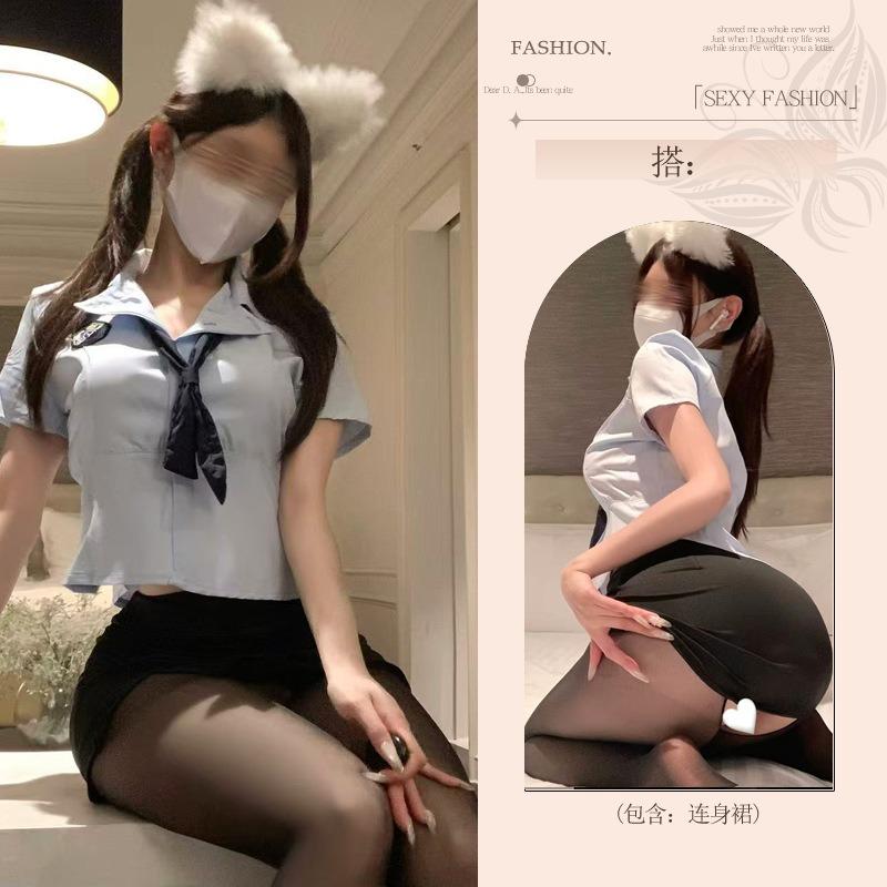 Sexy Lingerie Free Fun Female Abstinence Sexy Pajamas Qn Costume Uniform Cosplay Student Fun