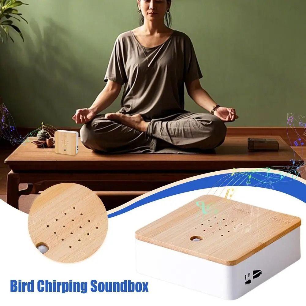 Mini Singing Bird Box Portable Motion Sensor New Smart Animal Noise Machine  Fireplace