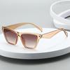 Unisex Cat Eye Sunglasses, UV Protection Fashion Shades, Vintage European Style Sun Glasses, Trendy Eyewear