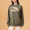 Anta Lifestyle Series Letter Logo Trykket Casual Pullover Genser Unisex genser Druegrønn 972338723-5