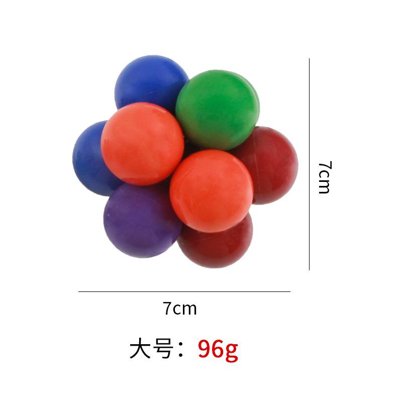 Creative Fidget Toy Stress Reliever Elastic Colorful Ball Decompression Ball Variety Beaded Squeeze Balls Home Office Relaxing