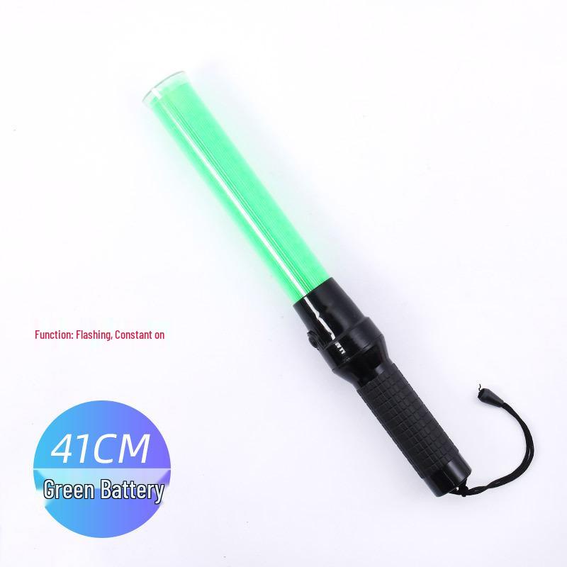 Rechargeable LED Traffic Baton with Emergency Whistle and Flashing Strobe