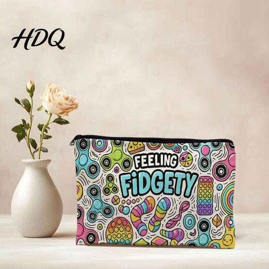 Childlike Style Bag Cosmetic Storage Bag Multi-Purpose Zipper Makeup Pouch Tear-Resistant Splash-Proof