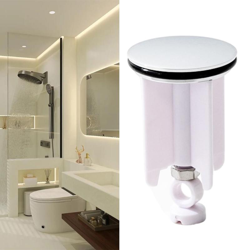 2Pcs Universals Sink Plug Replacement Drain Plug Height Adjustable Sink Stoppers Bathroom Accessories Quick Installation
