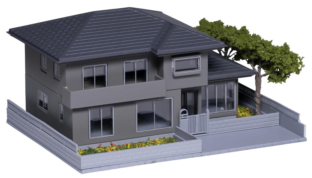 KATO N Gauge House with Garden 1 Charcoal Gray Diorama Supplies 23-403D